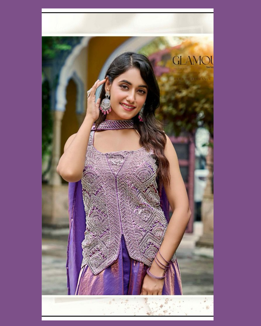 Indo-western Plazo Set