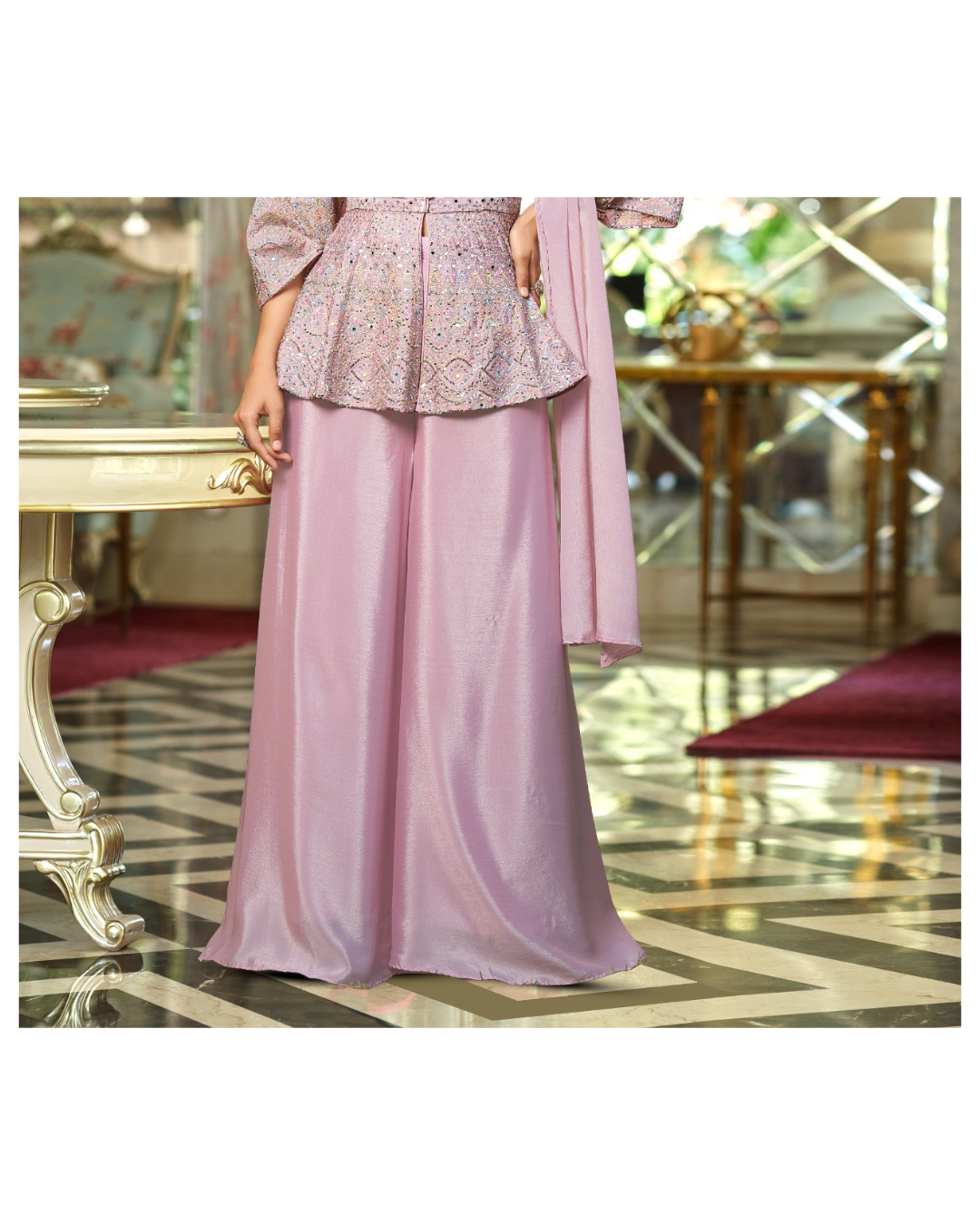 Indo-western Plazo Set