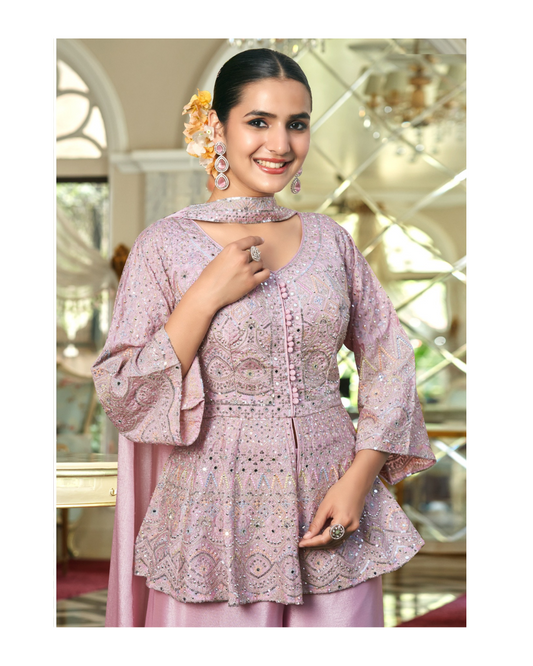 Indo-western Plazo Set