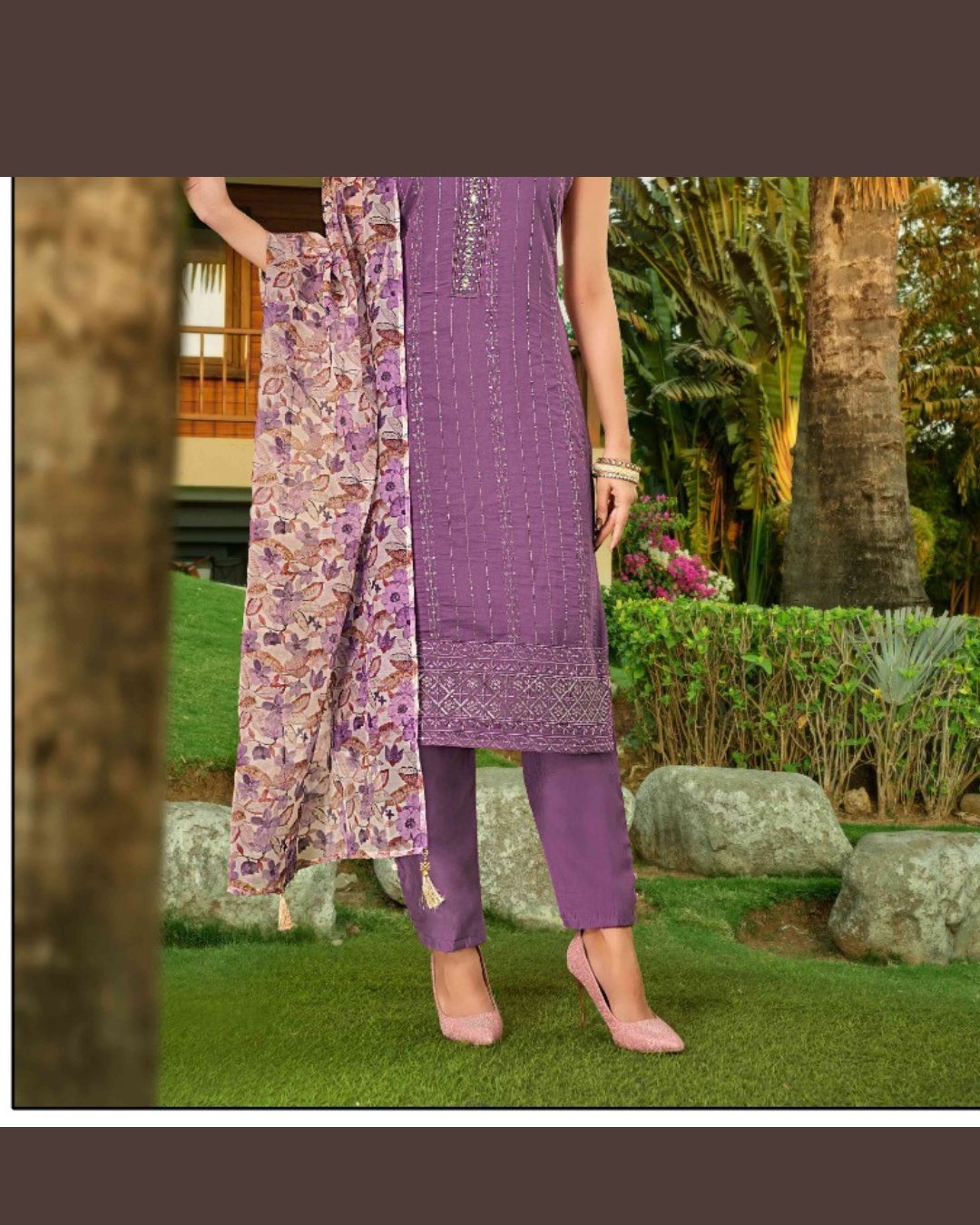 Lavender Straight-cut suit