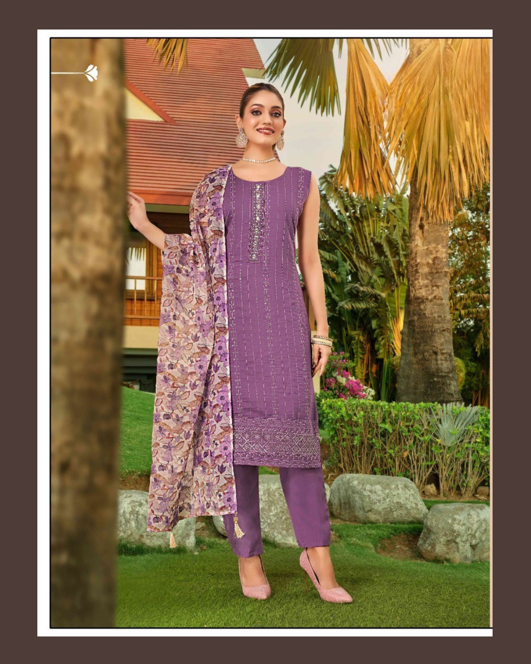 Lavender Straight-cut suit