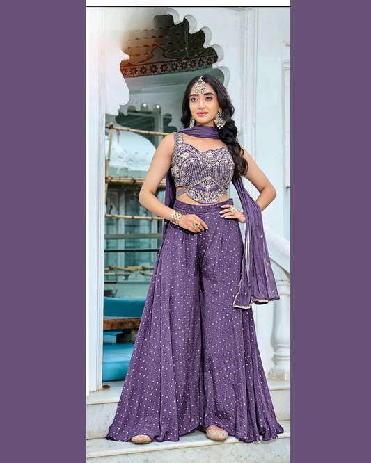 Indo-western Plazo Set