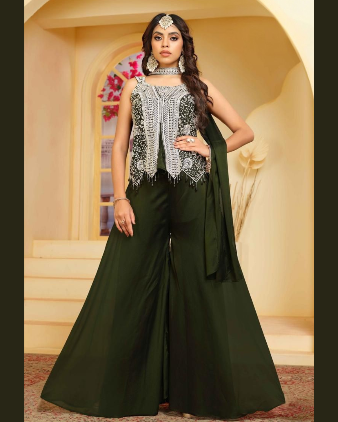Indo-western Plazo Set