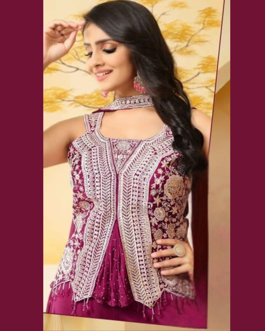 Indo-western Plazo Set