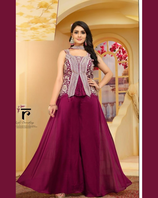Indo-western Plazo Set