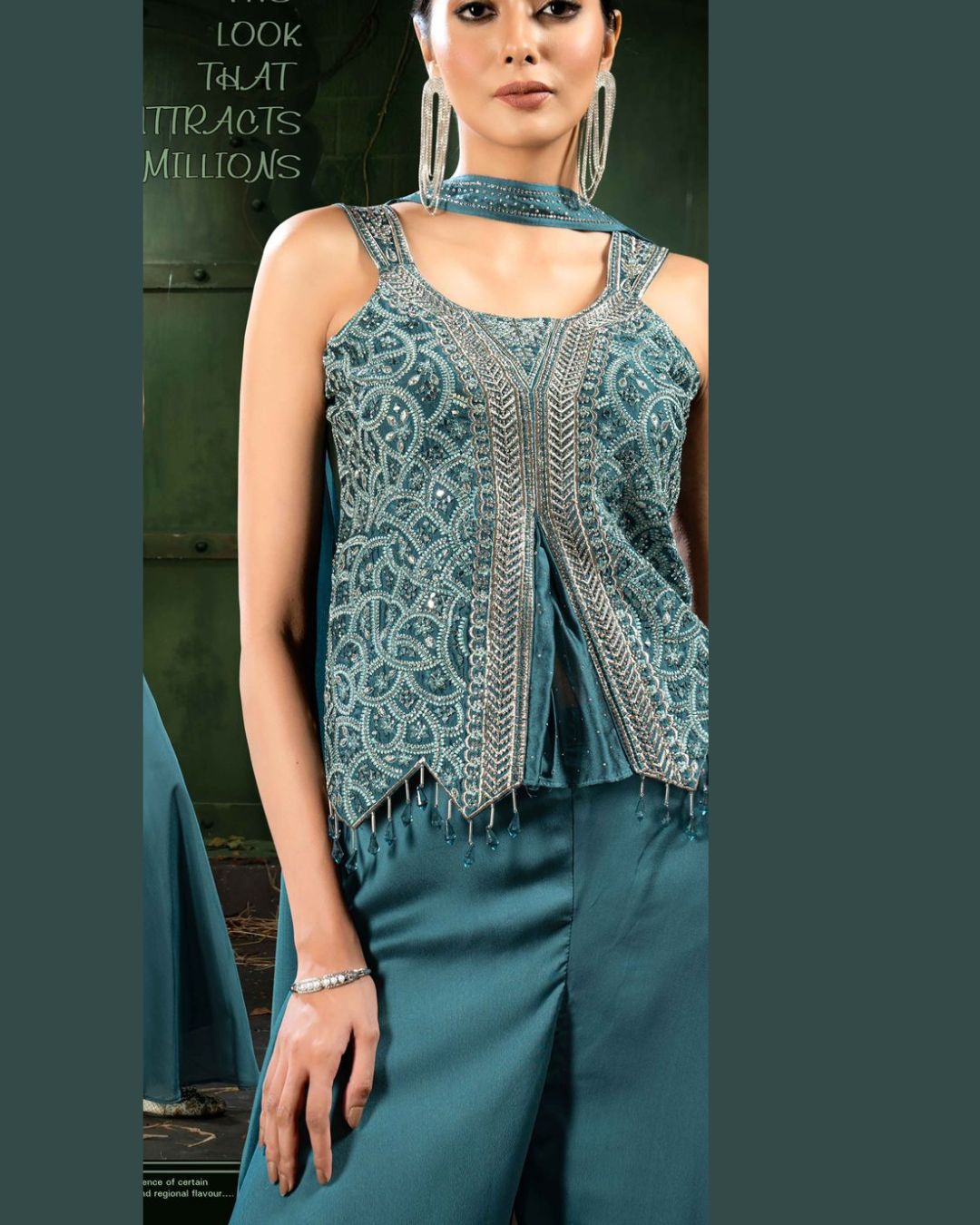 Indo-western Plazo Set