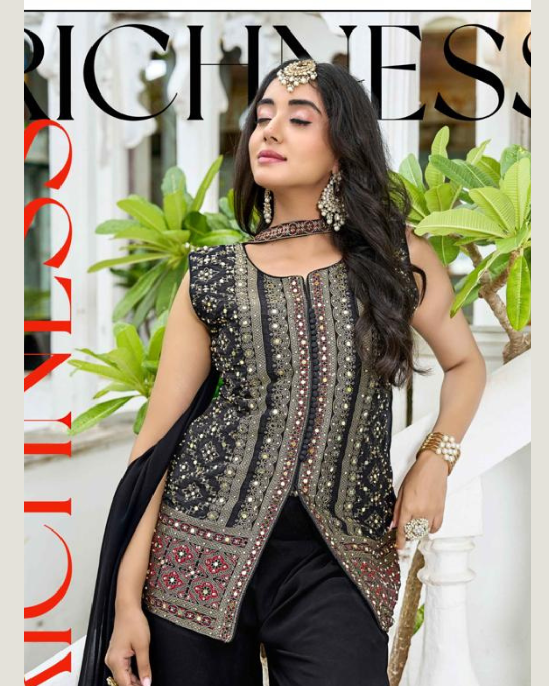 Indo-western Plazo Set