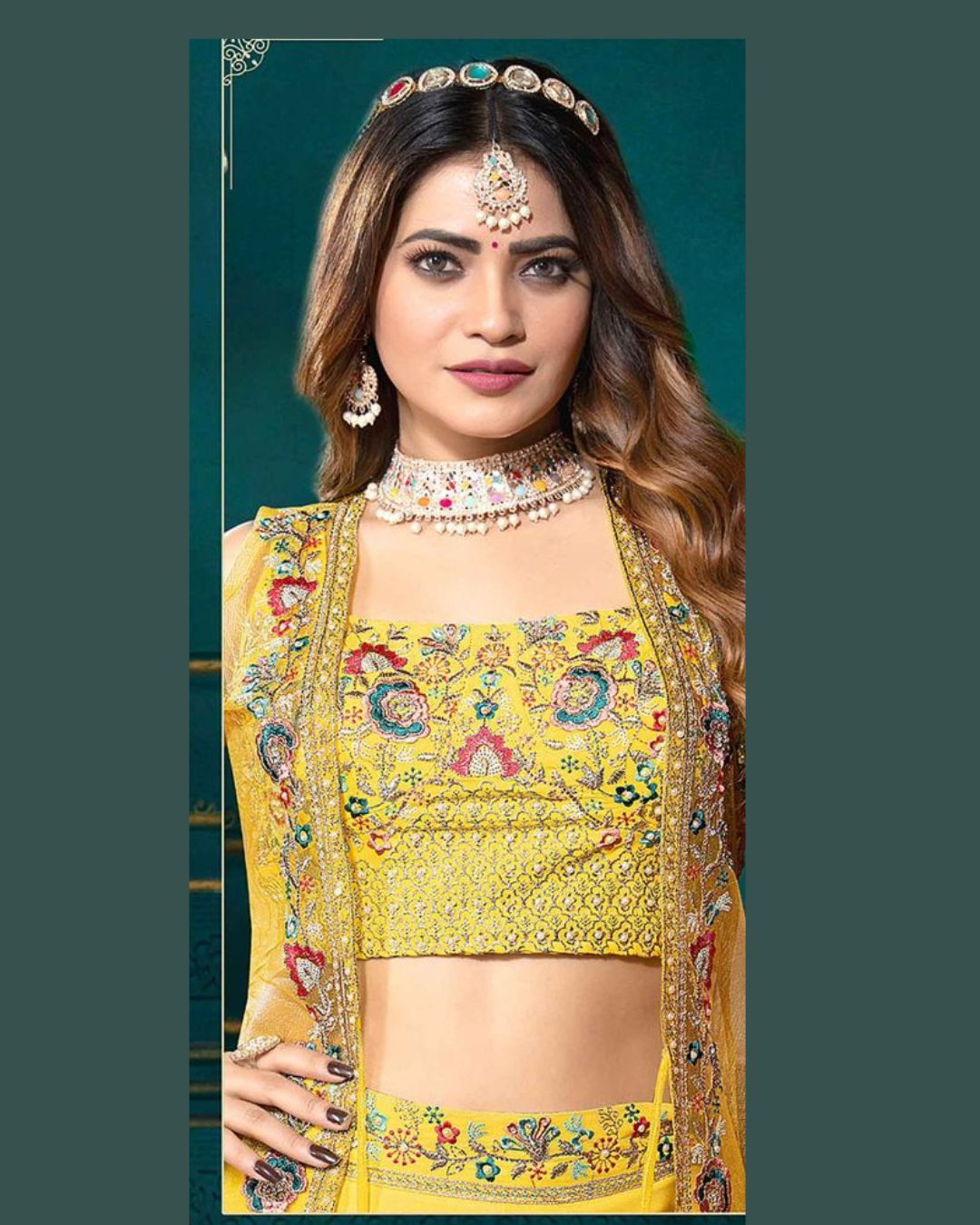 Indo-western Plazo Set with Shrug