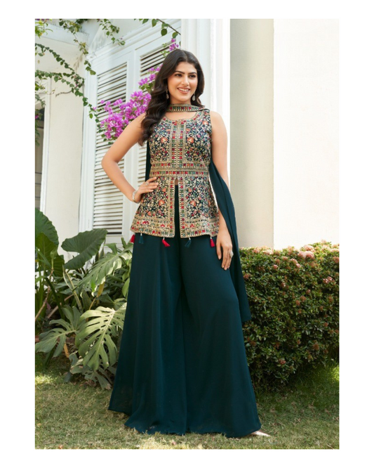 Indo-western Plazo Set
